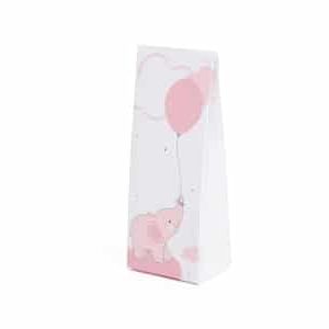 Boite à Dragées elephant rose
