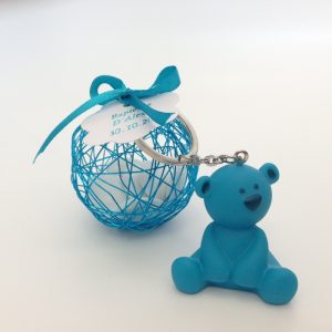 Porte clés Ourson – Bleu turquoise