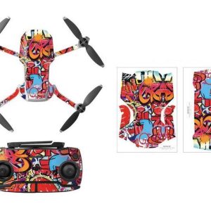 Kit Autocollants Stickers Protecteurs Drone Télécommande Waterproof en PVC pour Mavic Mini – GRAFFITI