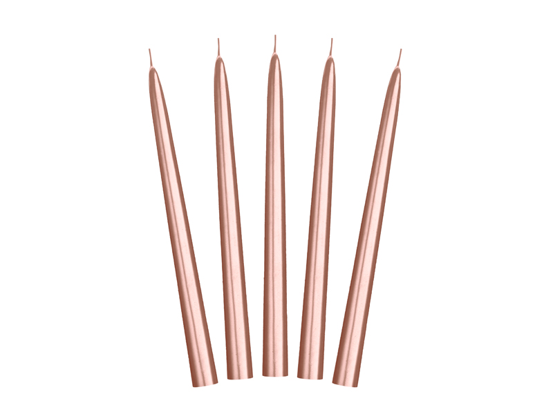 Bougie longue chandelier Rose Gold – lot de 10 – Image 2