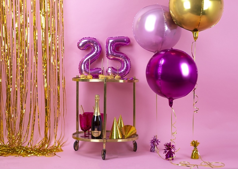 Ballon rond-Fuchsia – Image 3