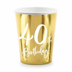 Gobelet 40 ans – Lot de 6