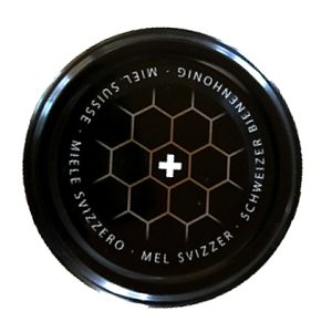 Couvercle “Noir avec croix suisse” SANS PVC compatible Bio Suisse